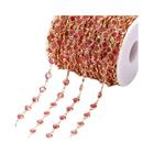 Contas De Cristal Coloridas 6mm 1 Metro Corrente De Colar Para Pulseira Diy Fabricação De Joias