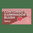 Contorno &amp iluminador &amp blush - Pele de Milhões 1 - 9g - Dailus