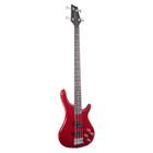 Contrabaixo giannini gb-200a mr 4 cordas ativo cor metallic red