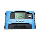 Controlador de Carga Solar MPPT 30A/50A/80A/100A com Display LCD 12V/24V - Dual USB