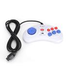 Controlador de jogo Zopsc-1 de 9 pinos ergonômico de 16 bits para Sega White