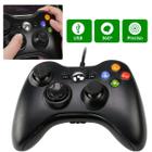 Controle Com Fio Compatível Com Xbox 360 PretoErgonomico