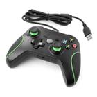 Controle Com Fio Compatível com Xbox One Computador Notebook Vibração Dupla - Preto