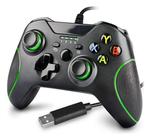 Controle Compatível Xbox One S Com Fio Usb Joystick Pc Gamer