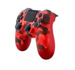 Controle Doubleshock Compatível Com Ps4 PC Gamer Celular Sem Fio Camuflado Joystick