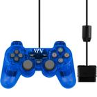 Controle Gamer Ps1 Ps2 Com Fio Analógico Joystick Dualshock