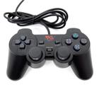 Controle Joystick Compatível PS2 Preto