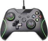 Controle Joystick Xbox One Com Fio Ou Pc Gamer Cor Preto Top