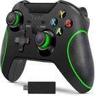 Controle Manete Sem Fio Compatível com X Box One e PC Dupla Vibração