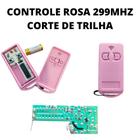 Controle Para Portão Eletrônico 299 Mhz Com Bateria Rosa - Criitec