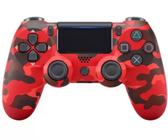 Controle para Ps4/PC Controle Compatível Ps4/PC Sem Fio Camuflado Vermelho - Altomex