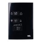 Controle Para Ventilador De Teto Margirius Sleek Preto Ebony 3 Velocidades 127V