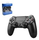 Controle Ps4 Preto Sem Fio Compatível Com Pc