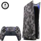Controle PS5 Dualsense + Tampas do Console Gray Camouflage Original Sony