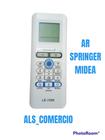 Controle Remoto ar Condicionado Springer Midea Inverter LE 7295 - LELONG