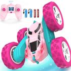 Controle remoto Car Cosone Pink RC Stunt 4WD para meninas de 6 a 12 anos