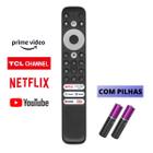 Controle Remoto Para TCL Smart TV 4K Netflix Youtube Rc902v