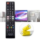 Controle Remoto Para TV Smart TV 4K Kit Pilhas AAA Inclusas e 2 Unidades