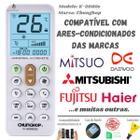 Controle Remoto Universal K-2080e para ar condicionado Mitsuo Mitsubishi Daewoo Fujitsu Haier e muitas outras