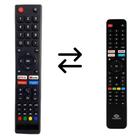 Controle Remoto Universal Tv Led Compatível Tv Vizzion 32,43 E 50 POLEGADAS
