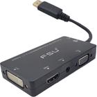 Conversor 4 Em 1 Displayport Macho Hdmi Dvi Vga Cabo Fêmea