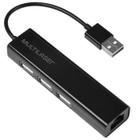 Conversor Ac. Hub Usb 2.0 3 Portas Rj45 Fêmea Preto - AC304 - Multilaser