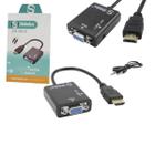 Conversor HDMI P/ VGA Fêmea 1 Saída de Áudio Shinka SH-HD-V