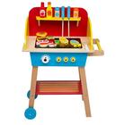 Cook 'N Grill Wood Toy BBQ Set - Inclui Fingir Brincar De Churrasco de Madeira Food & Ferramentas de Grelhamento para Crianças, Meninos & Meninas, Mais de 30 Peças, Fun Indoor Activity Set, Ótimo para Creches ou Presente