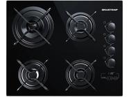 Cooktop 4 Bocas a Gás GLP Brastemp Vidro Temperado