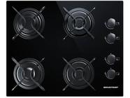 Cooktop 4 Bocas Brastemp Preto a Gás GLP