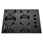 Cooktop 4 Bocas com Mesa de Vidro e Tripla Chama DakoSupreme