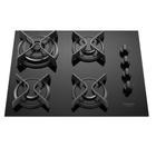 Cooktop 4 Bocas com Mesa de Vidro Tripla Chama Dako Supreme Bivolt