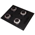 Cooktop 4 Bocas com Vidro Preto - Fogatti