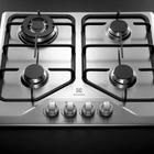 Cooktop 4 Bocas Electrolux Bivolt Cinza Prateado em Inox Com Acendimento Automático - Compacto e de Alta Qualidade