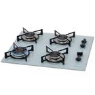 Cooktop 4 Bocas Fischer Acendimento Superautomático, Branco Polar