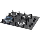 Cooktop 4 Bocas Fischer, Preto, Acendimento Superautomático