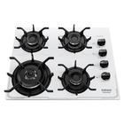 Cooktop 4 Bocas Itatiaia Itamaster Vidro Temperado Gás Tripla Chama 4Q Branco Bivolt - 3700000342