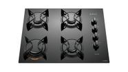 Cooktop 4 Bocas Preto com Mesa de Vidro Atlas U Top Bivolt