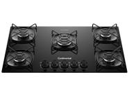 Cooktop 5 Bocas a Gás Continental Mesa de Vidro Preto com Acendimento Automático (KC5GR)