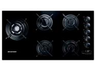 Cooktop 5 Bocas a Gás GLP Brastemp Vidro