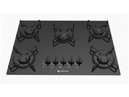 Cooktop 5 Bocas Atlas Preto a Gás GLP - Agile Glass