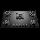 Cooktop 5 Bocas Continental a Gás de Vidro Temperado Preto (KC5GP)