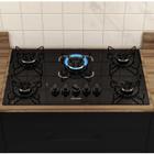 Cooktop 5 Bocas Essencial á Gás Bivolt Itatiaia Preto