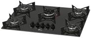 Cooktop 5 bocas fischer 5q fit line à gas preto bivolt