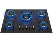 Cooktop 5 Bocas Mondial a Gás GLP Preto - Tripla-chama CTG-03