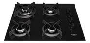 Cooktop A Gas 4 Bocas Dako Supreme Vidro Temperado