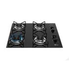 Cooktop a Gás 4 Bocas Fischer Fit Line Trempe Esmaltada Aramado 36350-102675