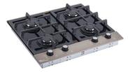 Cooktop À Gás - 4 Bocas Metal Fischer Platinium