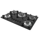 Cooktop à Gás 5 Bocas Acendimento Automático Nardelli Preto/Inox Bivolt