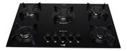 Cooktop A Gás 5 Bocas Atlas Agile Up Glass Preto Automático Bivolt Tripla Chama